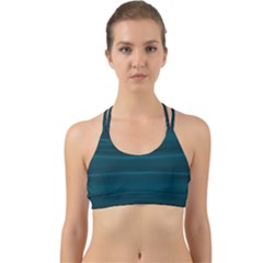 Teal Blue Ombre Back Web Sports Bra by SpinnyChairDesigns