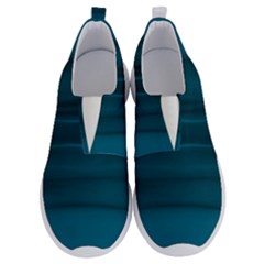 Teal Blue Ombre No Lace Lightweight Shoes by SpinnyChairDesigns