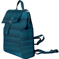 Teal Blue Ombre Buckle Everyday Backpack by SpinnyChairDesigns