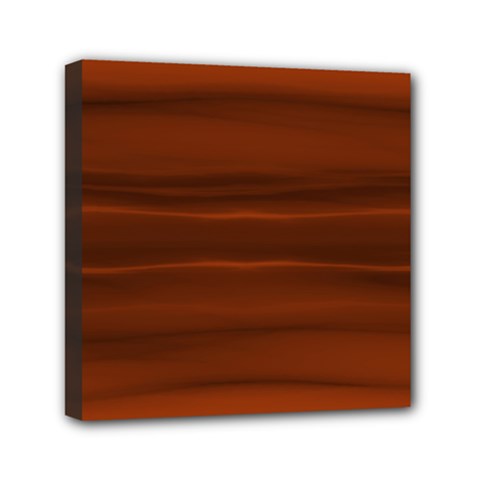 Cinnamon And Rust Ombre Mini Canvas 6  X 6  (stretched) by SpinnyChairDesigns