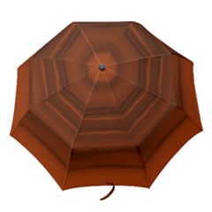 Cinnamon And Rust Ombre Folding Umbrellas by SpinnyChairDesigns