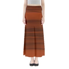 Cinnamon And Rust Ombre Full Length Maxi Skirt by SpinnyChairDesigns