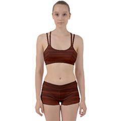 Cinnamon And Rust Ombre Perfect Fit Gym Set by SpinnyChairDesigns