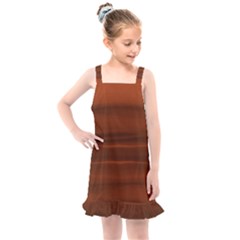 Cinnamon And Rust Ombre Kids  Overall Dress by SpinnyChairDesigns