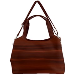 Cinnamon And Rust Ombre Double Compartment Shoulder Bag by SpinnyChairDesigns