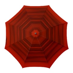 Scarlet Red Ombre Golf Umbrellas by SpinnyChairDesigns