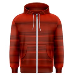 Scarlet Red Ombre Men s Zipper Hoodie by SpinnyChairDesigns