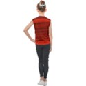 Scarlet Red Ombre Kids  Mesh Tank Top View2