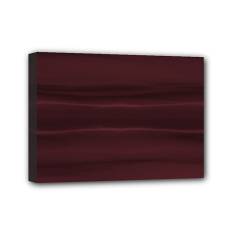 Burgundy Wine Ombre Mini Canvas 7  X 5  (stretched) by SpinnyChairDesigns