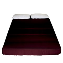 Burgundy Wine Ombre Fitted Sheet (king Size) by SpinnyChairDesigns