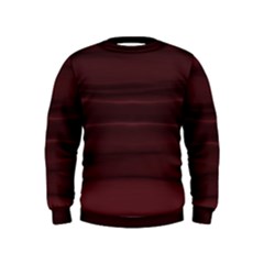 Burgundy Wine Ombre Kids  Sweatshirt by SpinnyChairDesigns