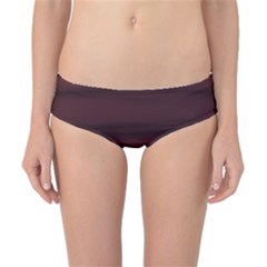 Burgundy Wine Ombre Classic Bikini Bottoms by SpinnyChairDesigns