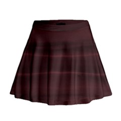 Burgundy Wine Ombre Mini Flare Skirt by SpinnyChairDesigns