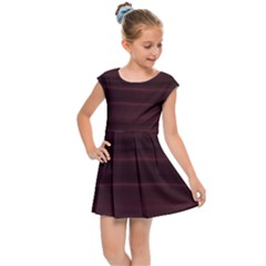 Burgundy Wine Ombre Kids  Cap Sleeve Dress by SpinnyChairDesigns