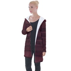 Burgundy Wine Ombre Longline Hooded Cardigan by SpinnyChairDesigns