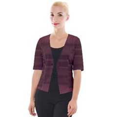 Burgundy Wine Ombre Cropped Button Cardigan by SpinnyChairDesigns