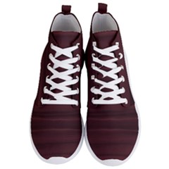 Burgundy Wine Ombre Men s Lightweight High Top Sneakers by SpinnyChairDesigns