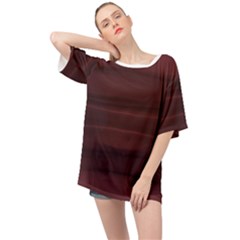 Burgundy Wine Ombre Oversized Chiffon Top by SpinnyChairDesigns