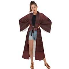 Burgundy Wine Ombre Maxi Kimono by SpinnyChairDesigns