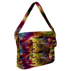 Electric Tie Dye Colors Buckle Messenger Bag by SpinnyChairDesigns