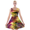 Electric Tie Dye Colors Velvet Skater Dress View1