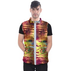 Electric Tie Dye Colors Men s Puffer Vest by SpinnyChairDesigns