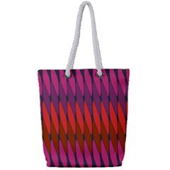 Zappwaits Raute 2 Full Print Rope Handle Tote (small) by zappwaits