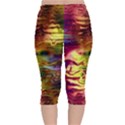 Electric Tie Dye Colors Velvet Capri Leggings  View2