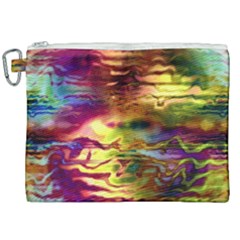 Electric Tie Dye Colors Canvas Cosmetic Bag (xxl) by SpinnyChairDesigns