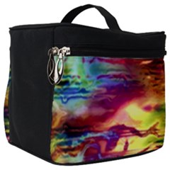 Electric Tie Dye Colors Make Up Travel Bag (big) by SpinnyChairDesigns