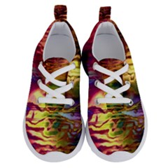 Electric Tie Dye Colors Running Shoes by SpinnyChairDesigns