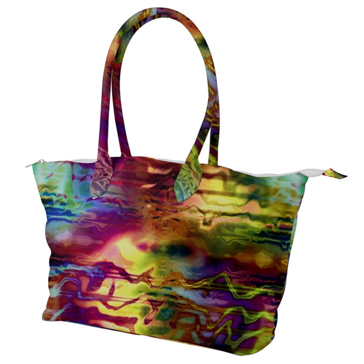 Electric Tie Dye Colors Canvas Shoulder Bag