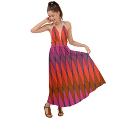 Zappwaits Raute 2 Backless Maxi Beach Dress by zappwaits