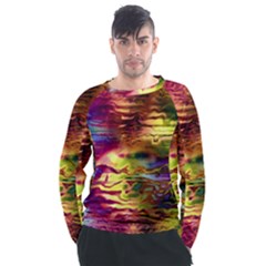 Electric Tie Dye Colors Men s Long Sleeve Raglan Tee