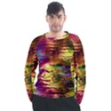 Electric Tie Dye Colors Men s Long Sleeve Raglan Tee View1