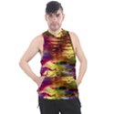 Electric Tie Dye Colors Men s Sleeveless Hoodie View1