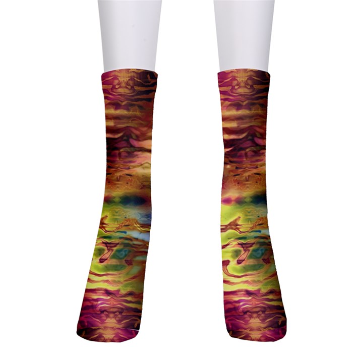 Electric Tie Dye Colors Men s Crew Socks