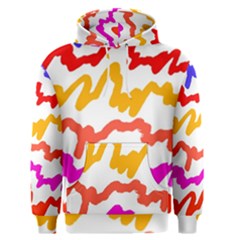 Multicolored Scribble Abstract Pattern Men s Core Hoodie by dflcprintsclothing