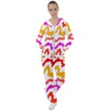 Multicolored Scribble Abstract Pattern Women s Tracksuit View1