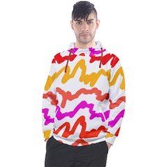 Multicolored Scribble Abstract Pattern Men s Pullover Hoodie by dflcprintsclothing