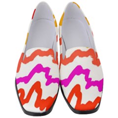 Multicolored Scribble Abstract Pattern Women s Classic Loafer Heels by dflcprintsclothing