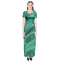 Biscay Green Swirls Short Sleeve Maxi Dress View1