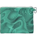 Biscay Green Swirls Canvas Cosmetic Bag (XXXL) View2