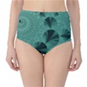 Biscay Green Black Spirals Classic High-Waist Bikini Bottoms View1