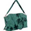 Biscay Green Black Spirals Canvas Crossbody Bag View1