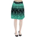 Biscay Green Black Swirls Pleated Skirt View1