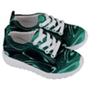 Biscay Green Black Swirls Kids  Lightweight Sports Shoes View3