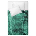 Biscay Green Black Textured Duvet Cover Double Side (Single Size) View2