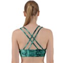 Biscay Green Black Textured Back Weave Sports Bra View2