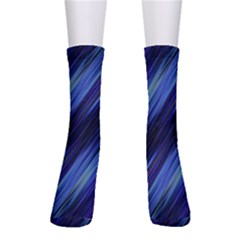 Indigo And Black Stripes Men s Crew Socks